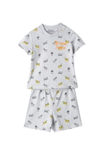 Good night baby boy short pajamas in cotton 2