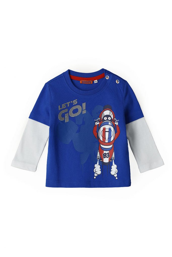 City clash baby boy double fake t-shirt