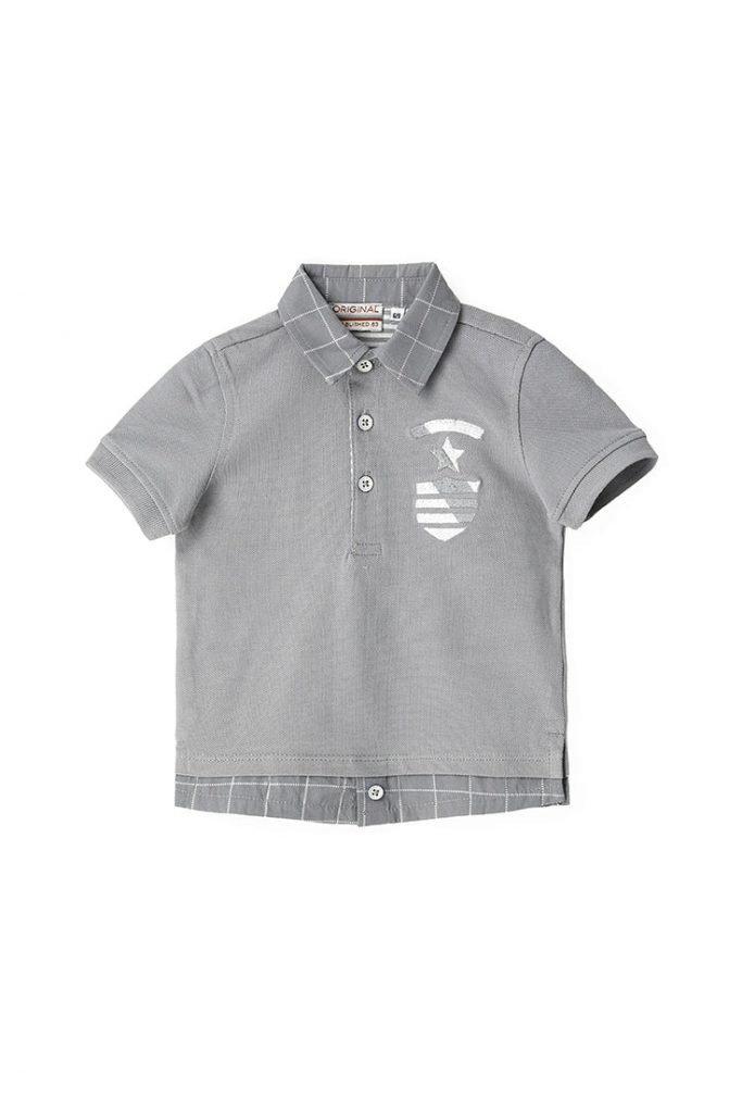 Special day baby boy short sleeved polo shirt 1