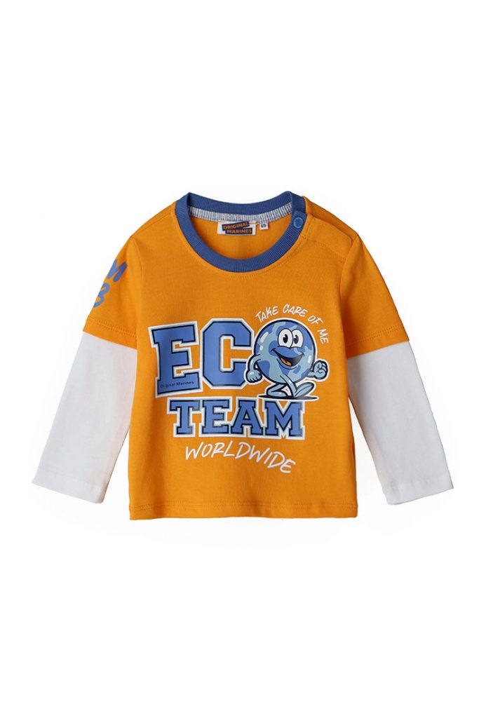 Indigo varsity baby boy long sleeve t-shirt