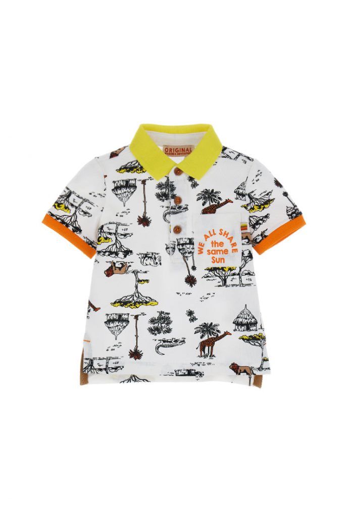 Sunny sunday baby boy piquet polo shirt