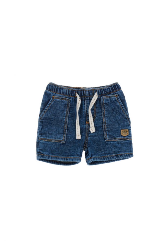 Sunny Sunday Baby boy Denim Fleece Bermuda