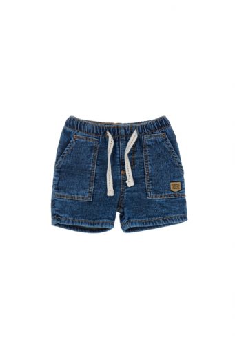 Sunny Sunday Baby boy Denim Fleece Bermuda