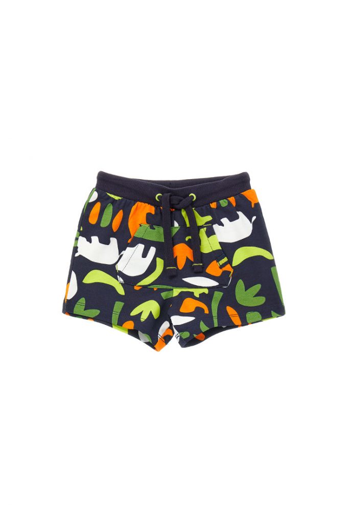 Neon explorer baby boy cotton fleece bermuda 2