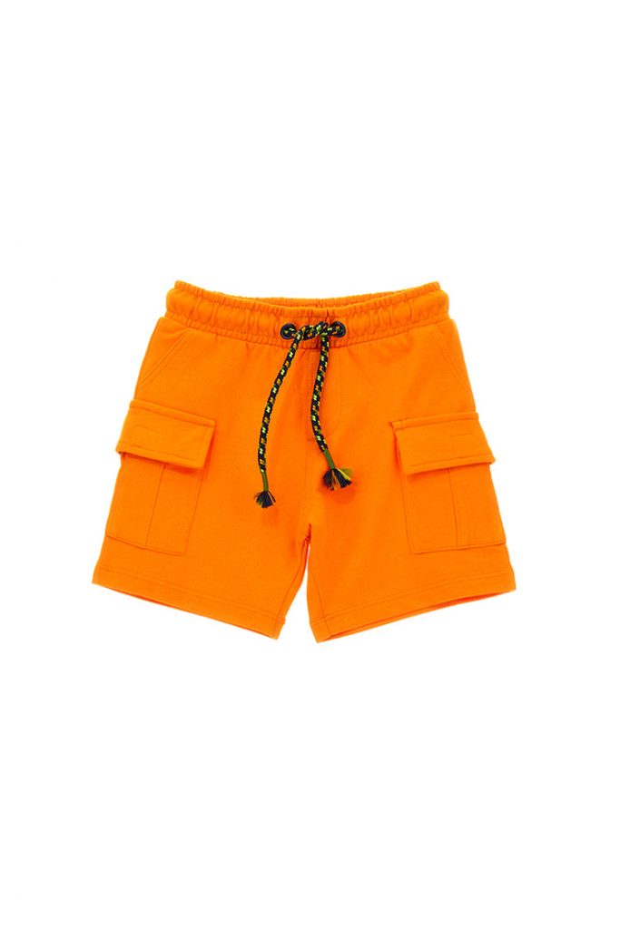 Neon Explorer Baby boy Cotton Fleece Bermuda
