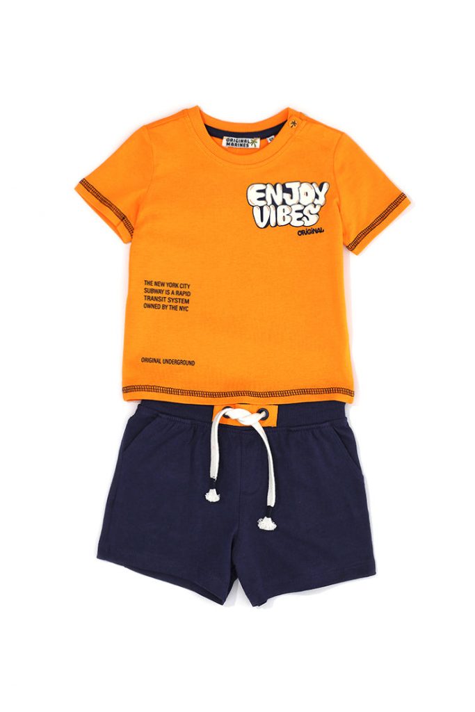 Neon explorer baby boy t-shirts and shorts sets 9