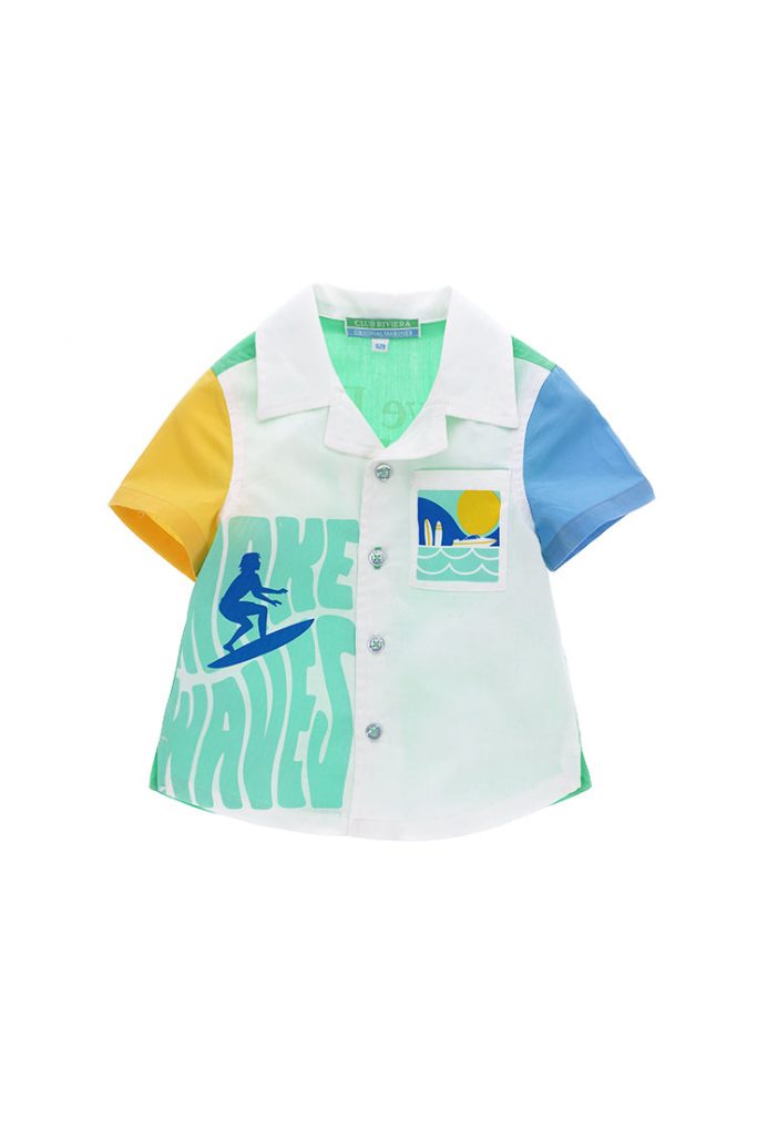 Wakesurf baby boy poplin shirt