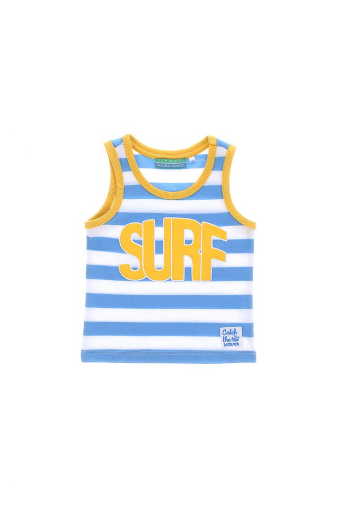 Wakesurf baby boy cotton tank top