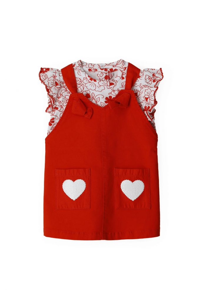 Special Day Baby girl Set: Overalls And T-Shirt
