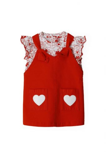 Special Day Baby girl Set: Overalls And T-Shirt
