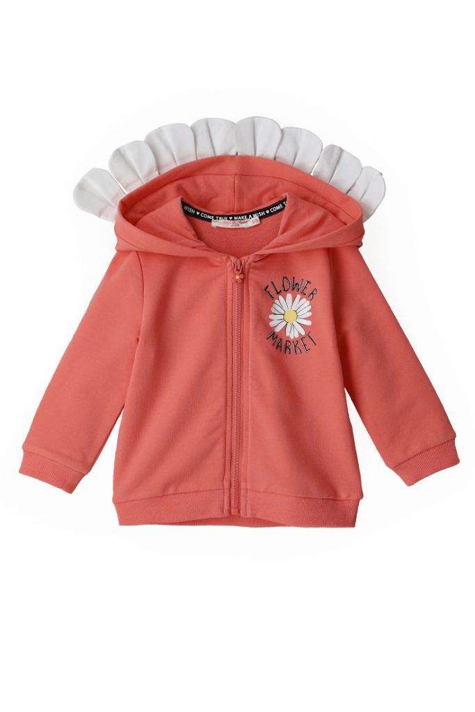 Flower market baby girl hoodie 6