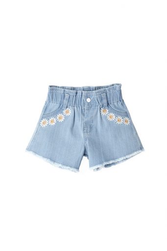 Flower Market Baby girl Denim Shorts