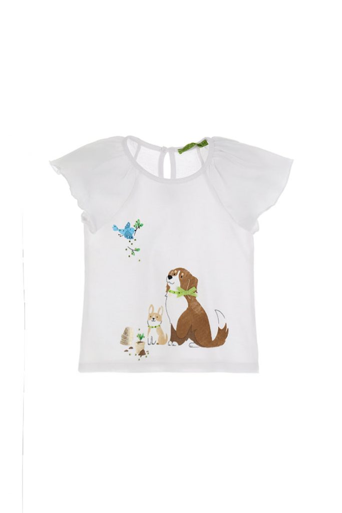 Growing up baby girl short sleeve t-shirt 3