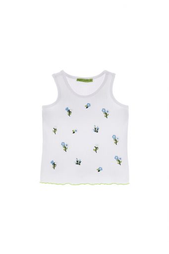 Growing up baby girl tank top in rib