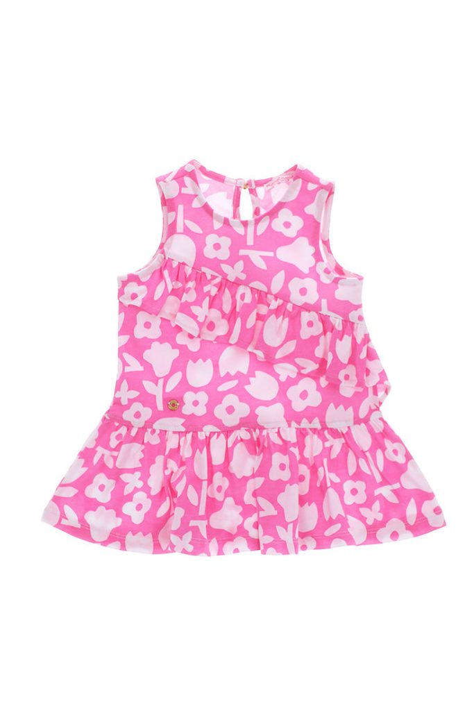 Jolla beach baby girl dress with print
