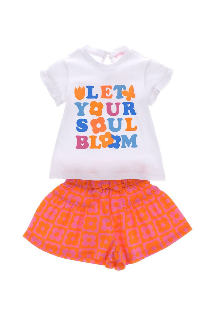 Jolla beach baby girl sets: t-shirts and shorts