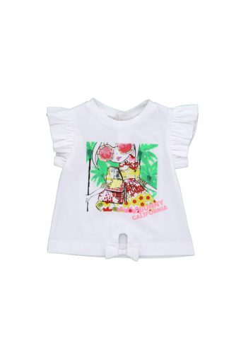 California mood baby girl t-shirt with sequins