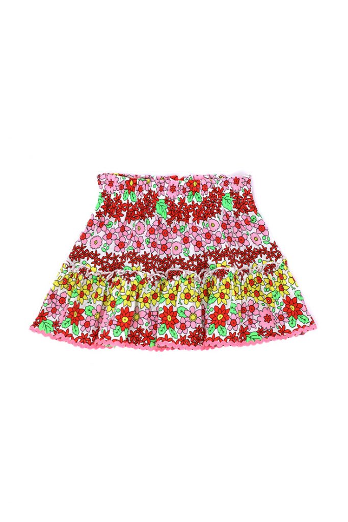 California mood baby girl skirt with all over print