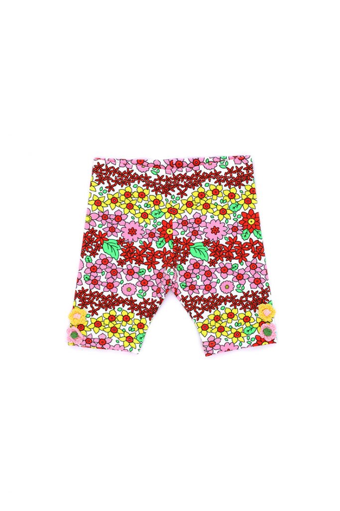 California mood baby girl leggings with flowers