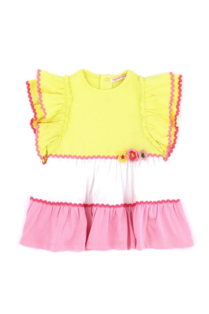 California Mood Baby girl Dress With Ruffles