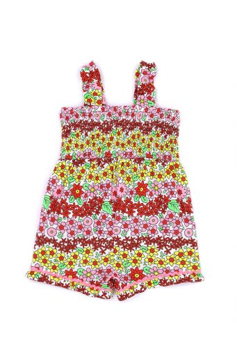 California mood baby girl short overalls