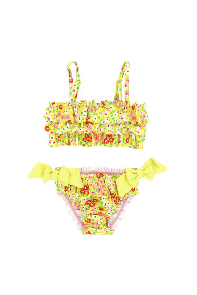 Beachwear Baby girl Set: Top And Beach Briefs