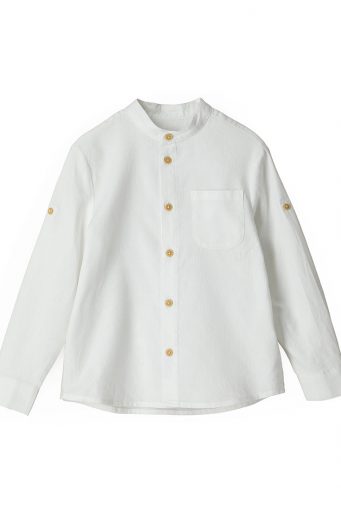 Special day boy mandarin collar shirt