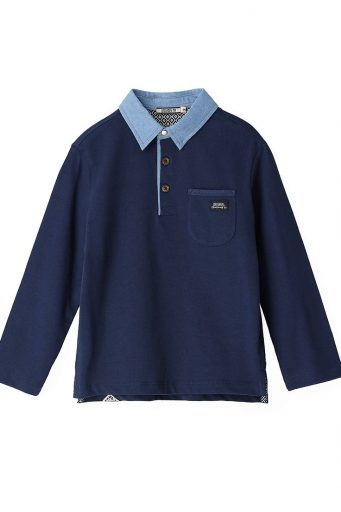 Special day boy long sleeved polo shirt