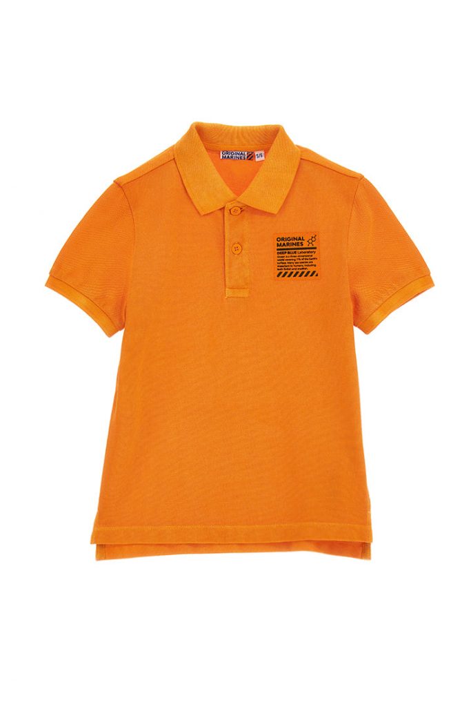 Marine biologist boy piquet polo shirt