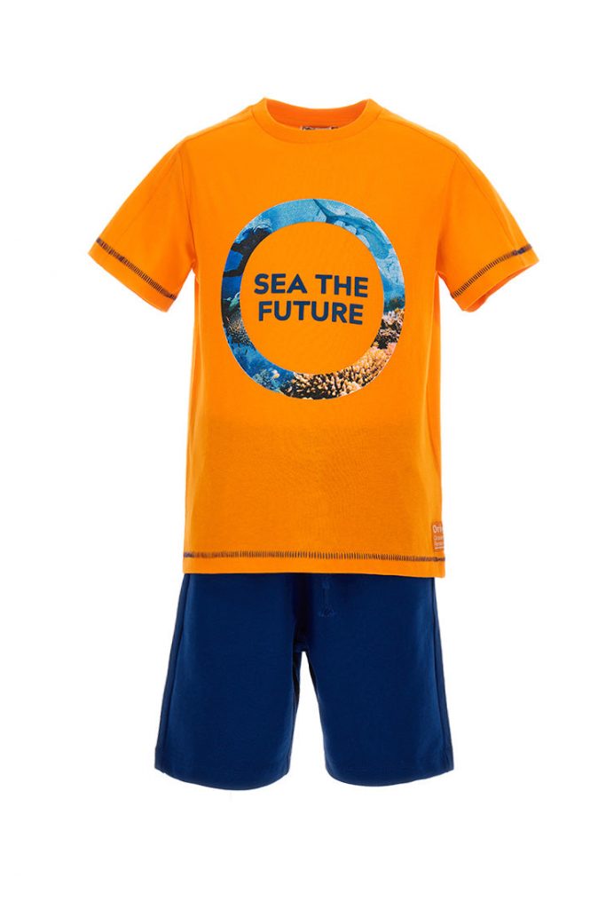 Marine biologist boy t-shirt and bermuda set 1