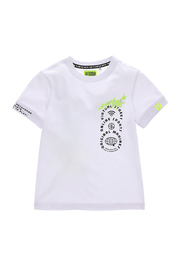 Street sport boy t-shirt with embroidery