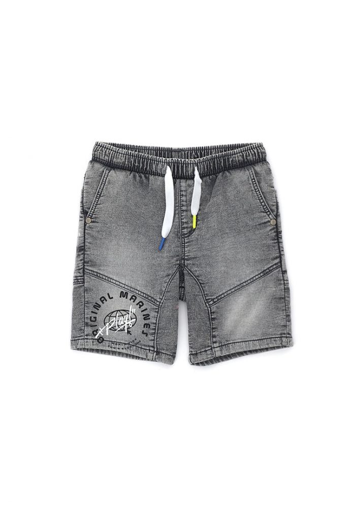 Street sport boy denim fleece bermuda 2