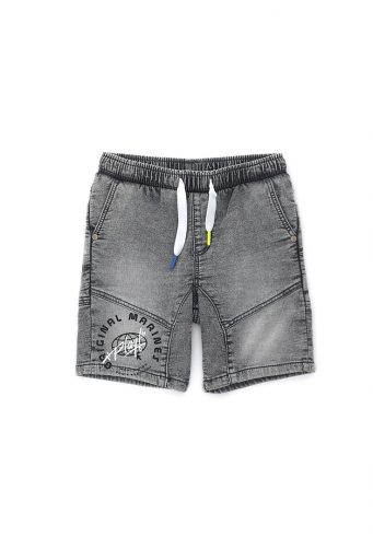 Street sport boy denim fleece bermuda 2