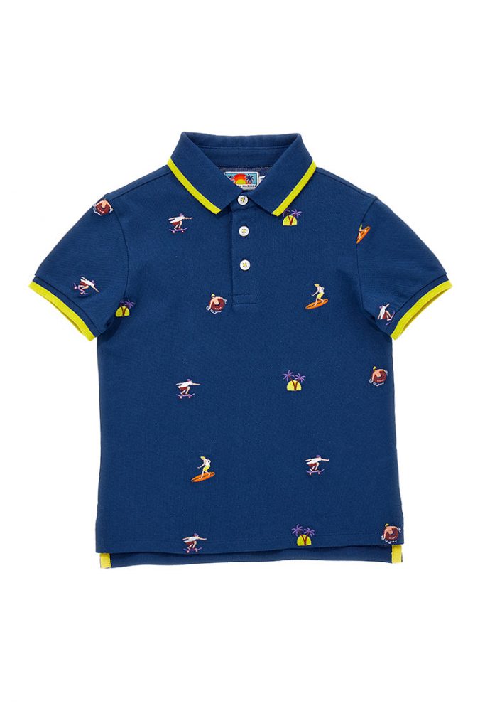 Surf Spirit Boy Piquet Polo Shirt