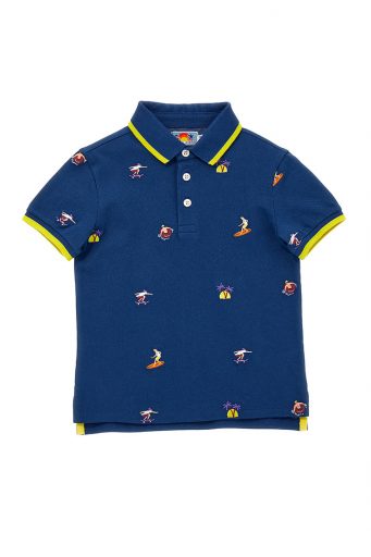 Surf Spirit Boy Piquet Polo Shirt