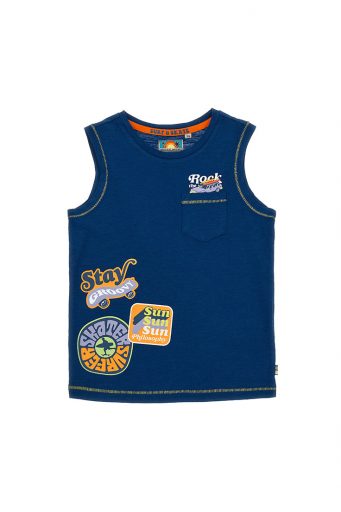 Surf spirit boy tank top with pocket