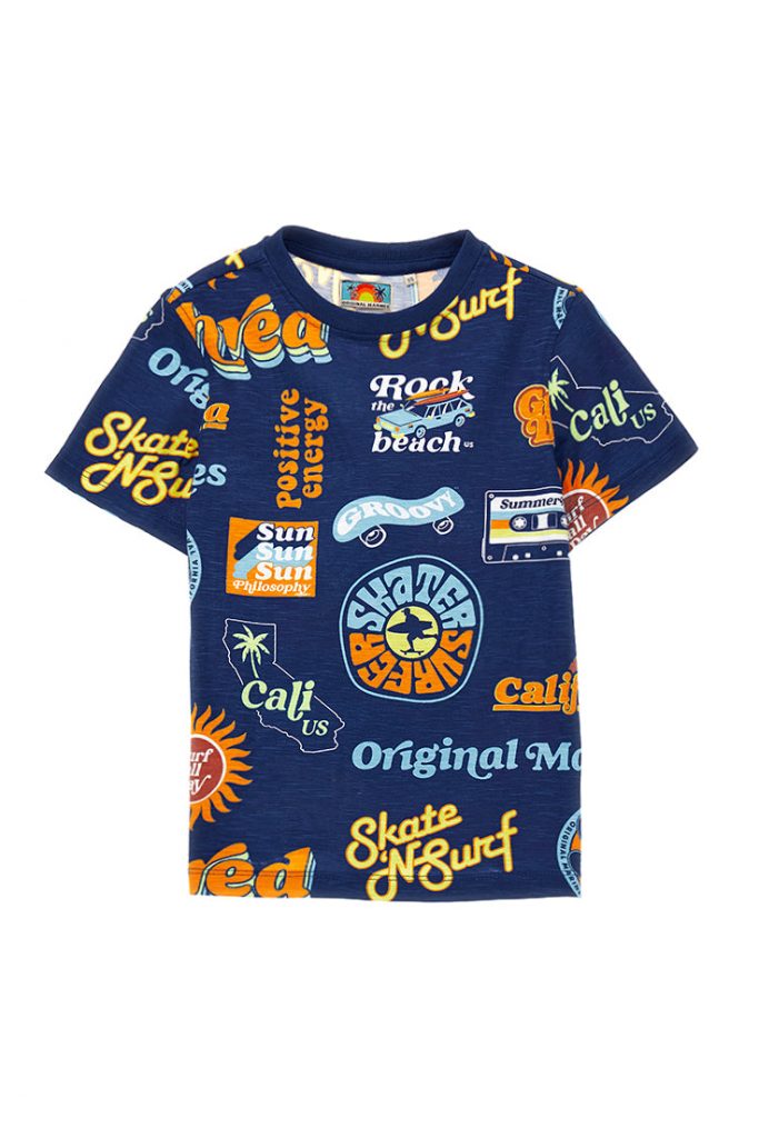 Surf spirit boy slub cotton t-shirt 1