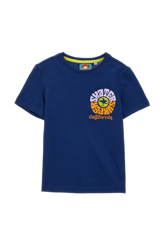 Surf spirit boy t-shirt with embroidery
