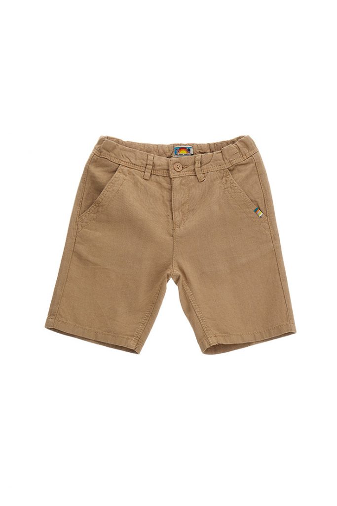 Surf Spirit Boy Linen Blend Bermuda