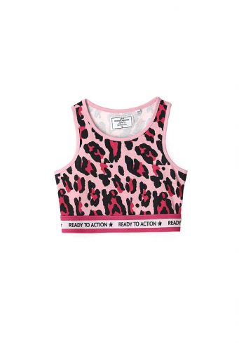 Active girl short top with elastic