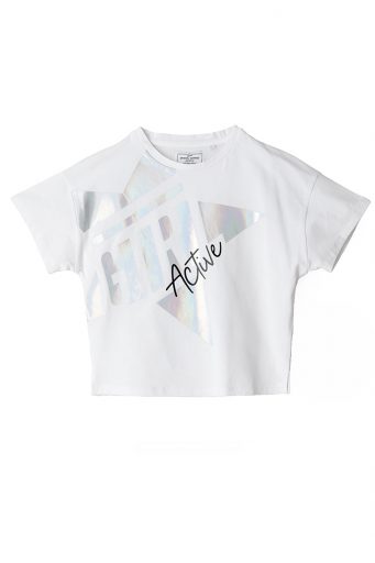 Active girl printed t-shirt