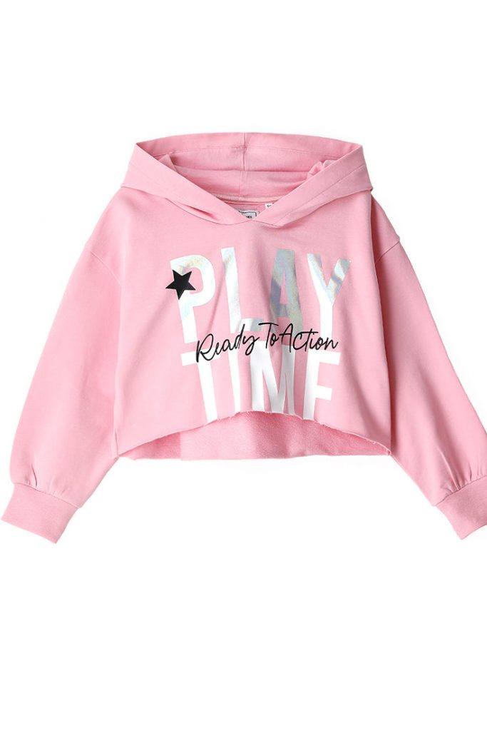 Active girl short sweatshirt