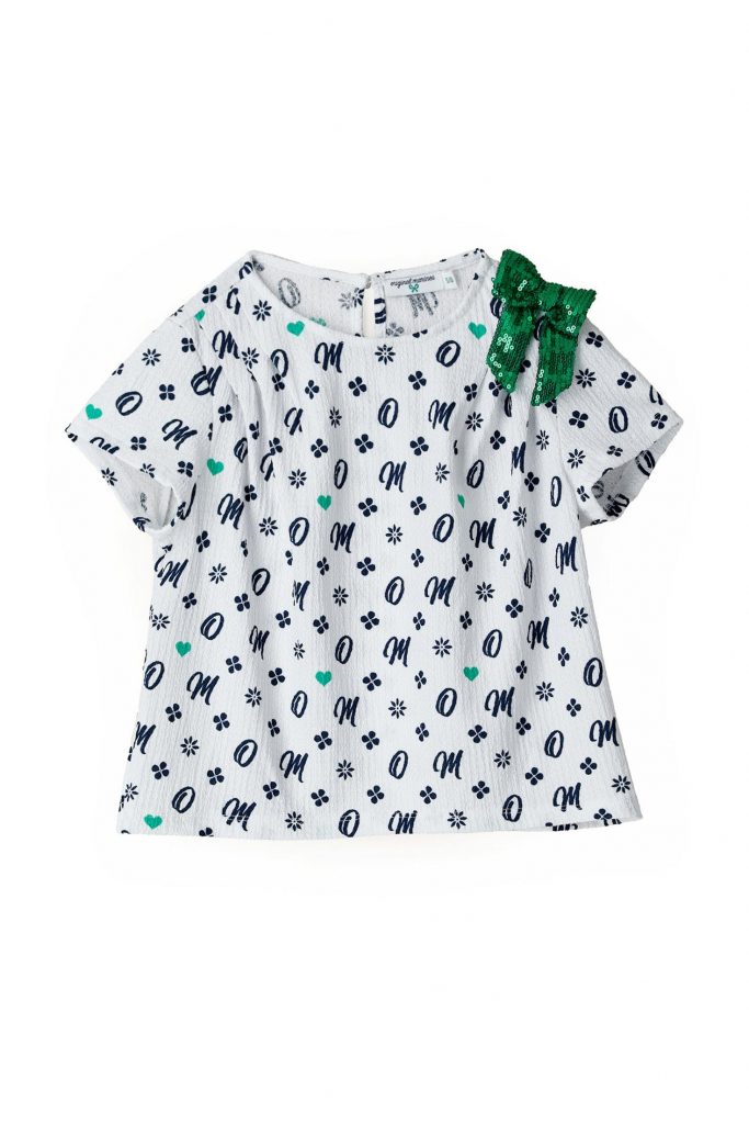 Miss Couture Girl Blouse With Bow
