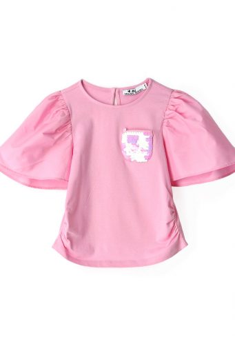 Street Chic Girl T-Shirt With Flared Sleeves