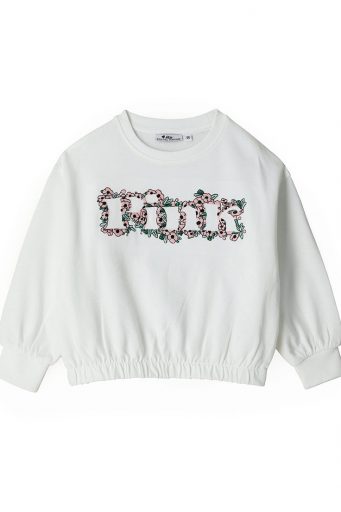Street Chic Girl Sweatshirt With Embroidery