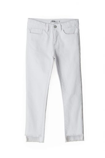 Street chic girl trousers with fringes