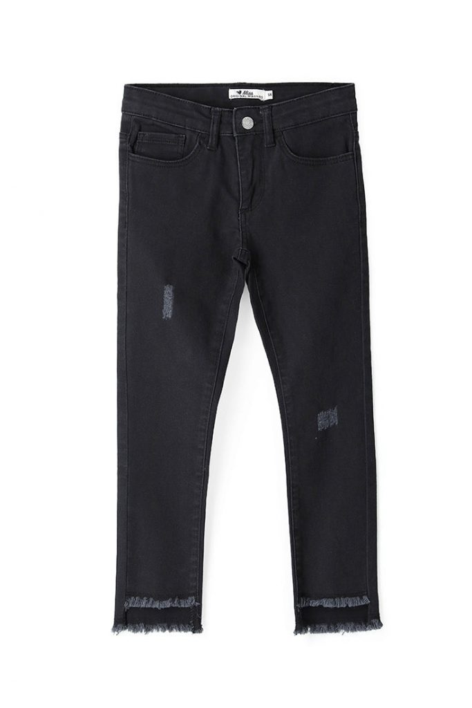 Street Chic Girl Trousers With Fringes