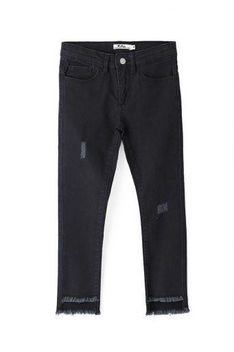 Street Chic Girl Trousers With Fringes