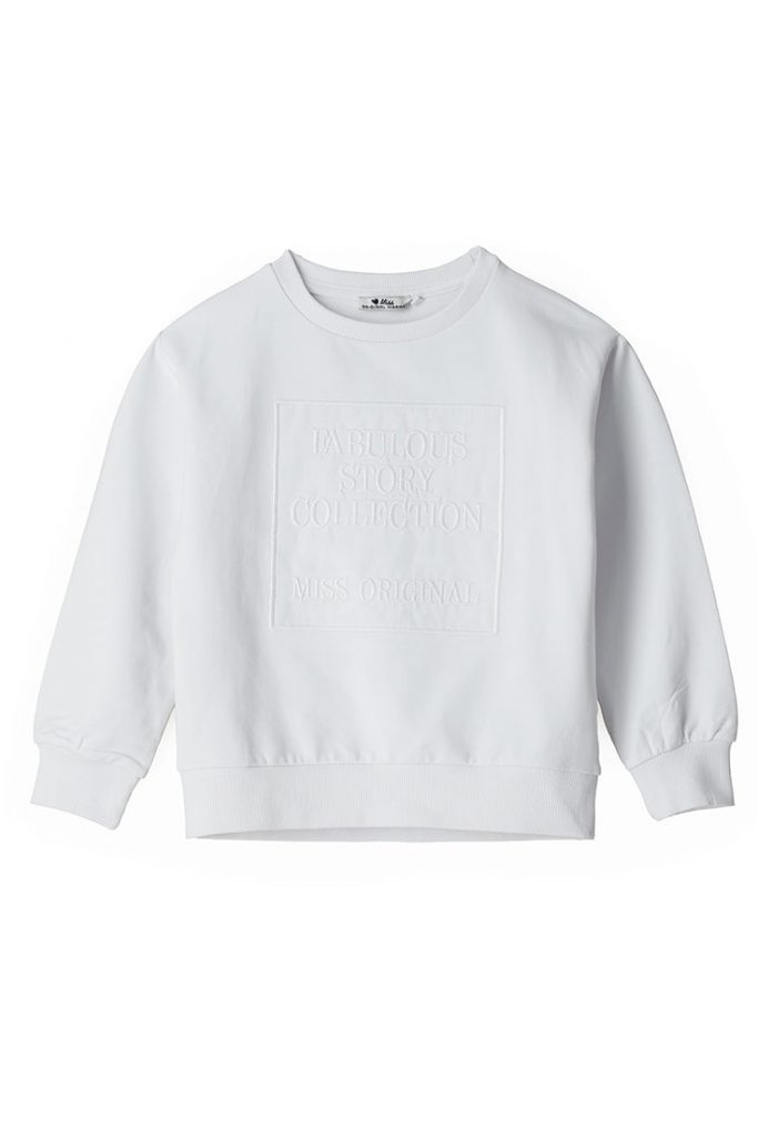 Street Chic Girl Sweatshirt With Applications