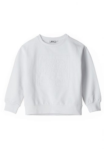 Street Chic Girl Sweatshirt With Applications